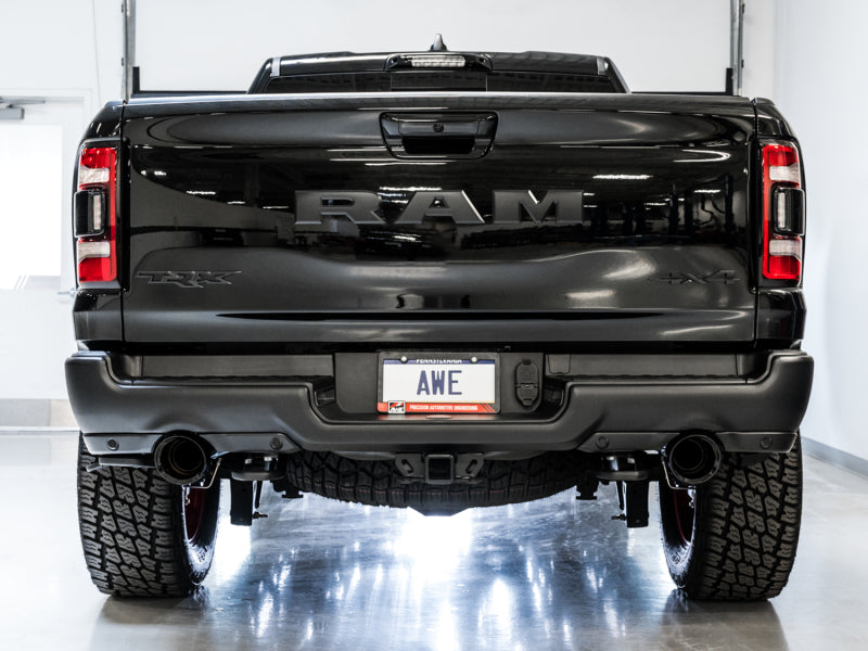 AWE Tuning 3015-33005 2021 RAM 1500 TRX 0FG Cat-Back Exhaust - Diamond Black Tips