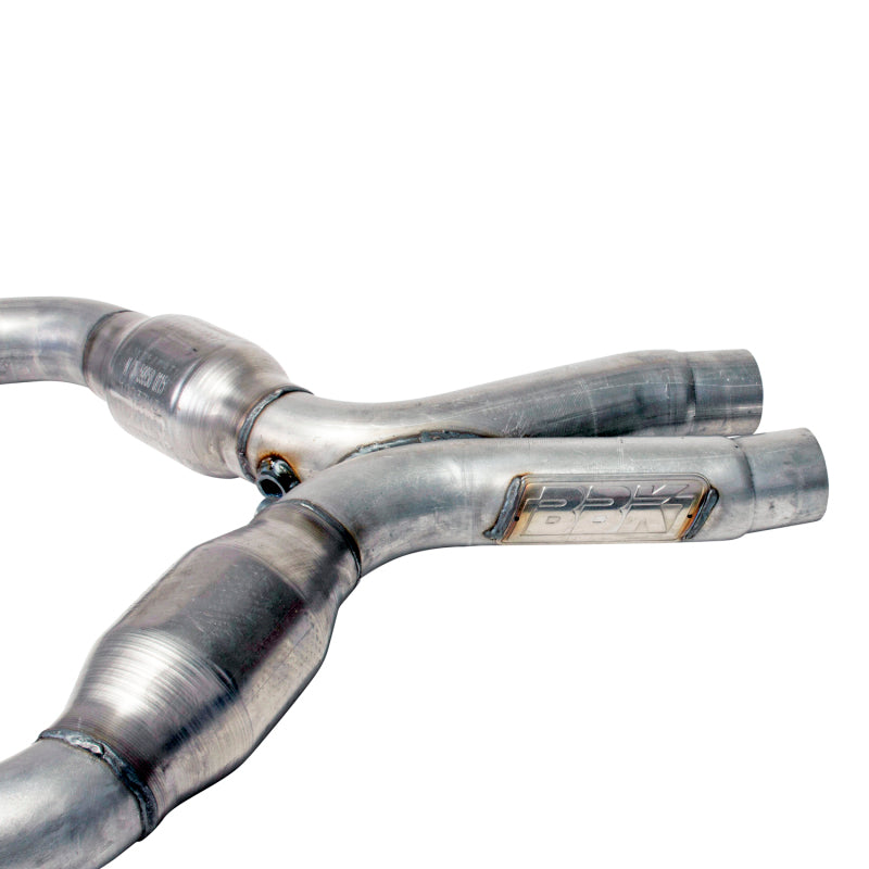 BBK 1637 05-10 Mustang 4.6 Short Mid X Pipe With Catalytic Converters 2-3/4 For Long Tube Headers