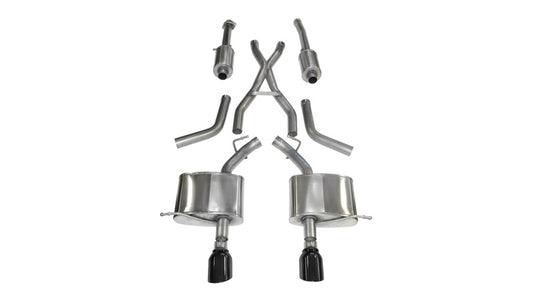 CORSA Performance 14459BLK Corsa 2011-2024 Dodge Durango 5.7L V8 Black Sport Dual Rear Cat-Back Exhaust