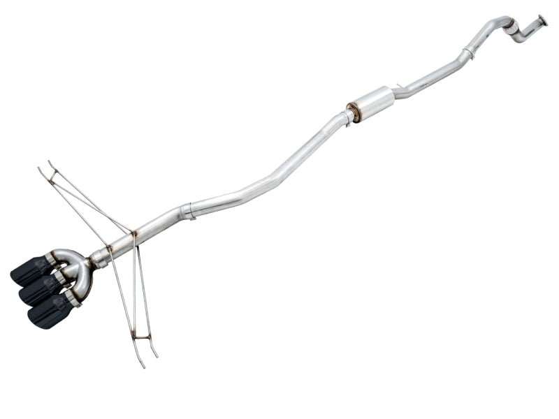 AWE Tuning 3020-53010 2016+ Honda Civic Si Track Edition Exhaust w/Front Pipe & Triple Diamond Black Tips