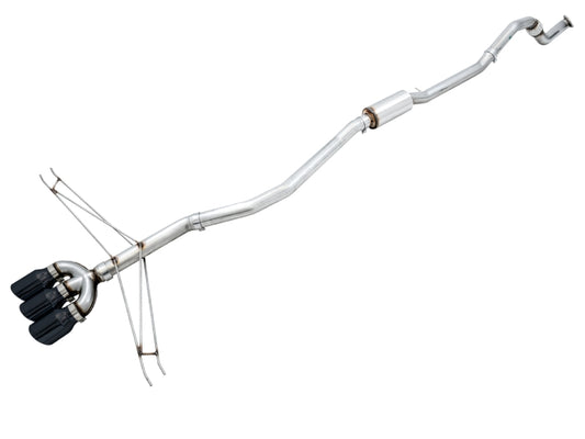 AWE Tuning 3020-53010 2016+ Honda Civic Si Track Edition Exhaust w/Front Pipe & Triple Diamond Black Tips