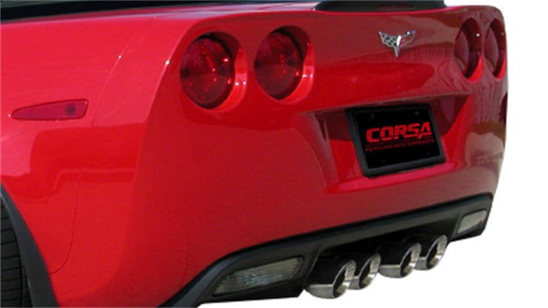 CORSA Performance 14164CB3 Corsa 2012-2013 Chevrolet Corvette C6 ZR1 Sport Cat-Back Dual Rear Exit w/ Twin 4.0in Pol Tips