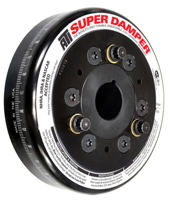 ATI ATI917781 Damper - 6.325in - Steel - Chevy SB / 90 Deg V6 - 409 - Pont 4Cyl - 3 Ring - 1Pc