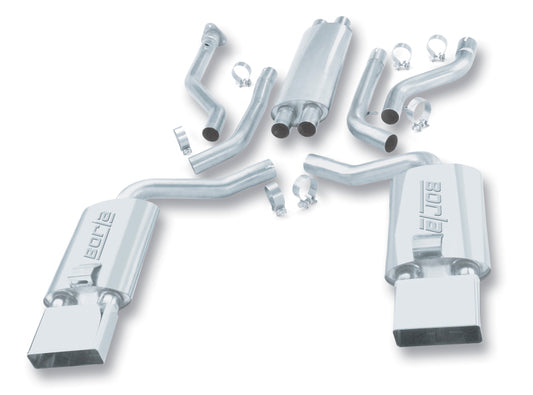 Borla 14385 92-96 Chevrolet Corvette Hatchback/Conv 5.7L 8cyl 4/6 Spd Touring SS Catback Exhaust