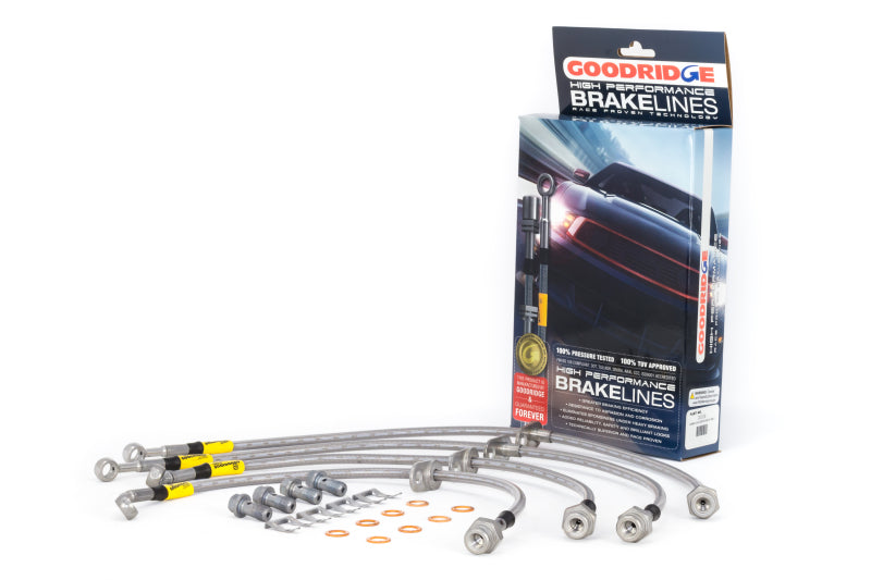 Goodridge 20028 12-15 Honda Civic Si / 13-15 Acura ILX 2.4L (Lrg Disc) Stainless Steel Brake Line Kit