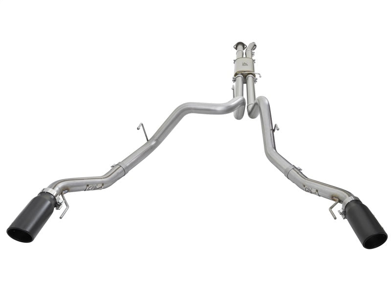 aFe 49-43045-B MACHForce XP 3in 409-SS Exhaust Cat-Back 2017 Ford F-150 Raptor V6-3.5L (tt) w/ Black Tip