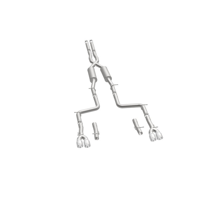 Magnaflow 19217 MagnaFlow Cat-Back, SS, 2.5in, Quad Split Rear 3.5in Tip 2015 Dodge Challenger 3.6L V6