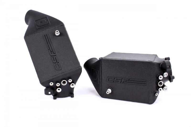 CSF 8109 12-16 BMW M5 (F10) / 12-18 BMW M6 (F06/F12/F13) Twin Charge-Air-Cooler Set - Crinkle Black