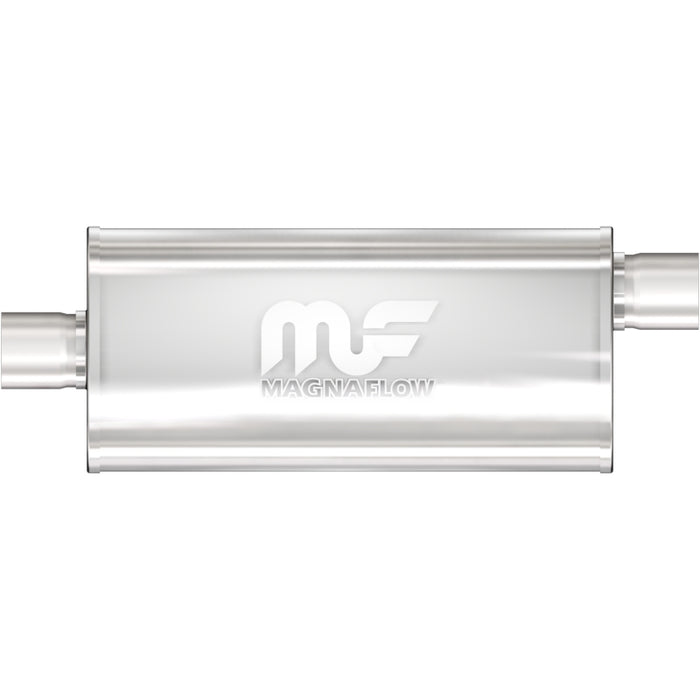 Magnaflow Perf Exhaust MAG12226 Muffler Stainless 2.5in Offset In Center Out