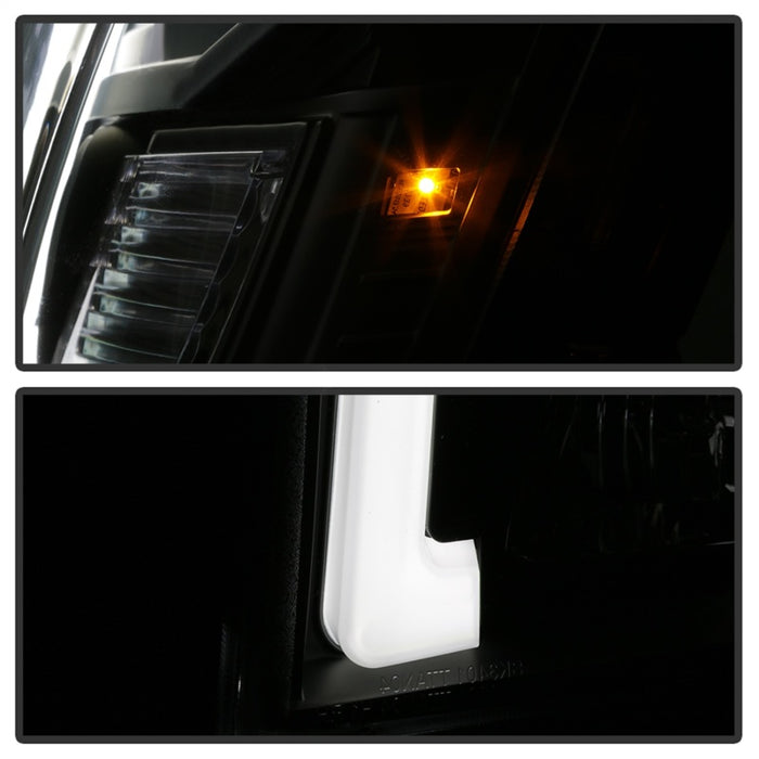 SPYDER 5085504 Spyder 04-15 Nissan Titan / 04-07 Nissan Armada V2 Projector Headlights - Black PRO-YD-NTI04-DRL-BK