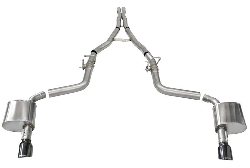 CORSA Performance 21072BLK Corsa 2015-2023 Charger SRT/Hellcat/Redeye 2.75in Valved Catback DRE w/ Single 4.5in Blk PVD Tips