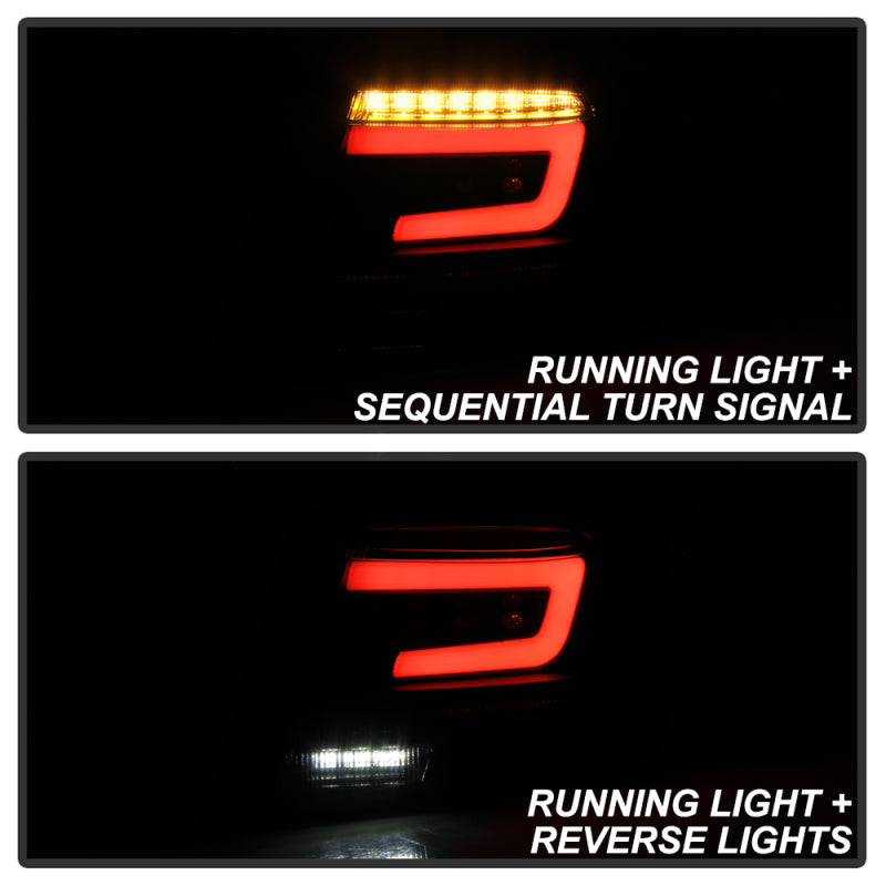 SPYDER 5087966 Spyder 08-11 Subaru Impreza WRX 4DR LED Tail Lights - Black ALT-YD-SI084D-LED-BK
