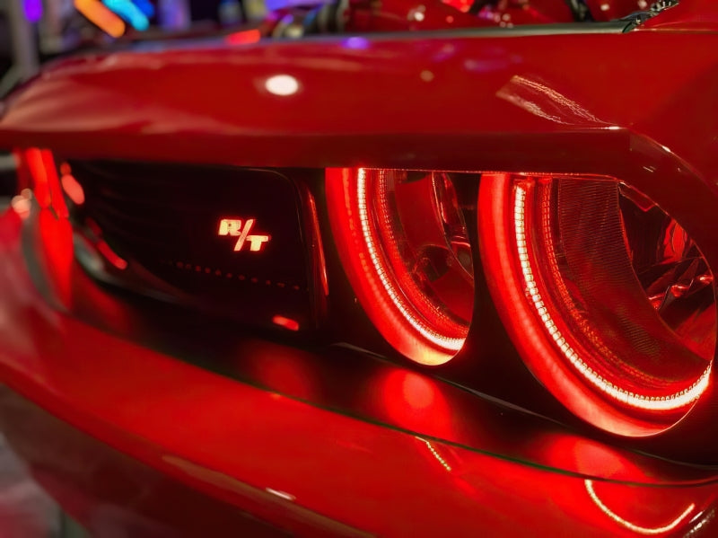 ORACLE Lighting 1458-332 Oracle 0814 Dodge Challenger Dynamic Surface Mount Headlight/Fog Light Halo Kit COMBO