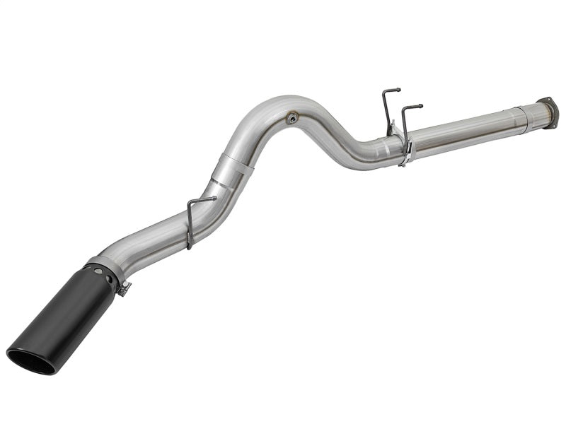 aFe 49-03090-B ATLAS 5in DPF-Back Alum Steel Exhaust System w/Black Tip 2017 Ford Diesel Trucks V8-6.7L (td)