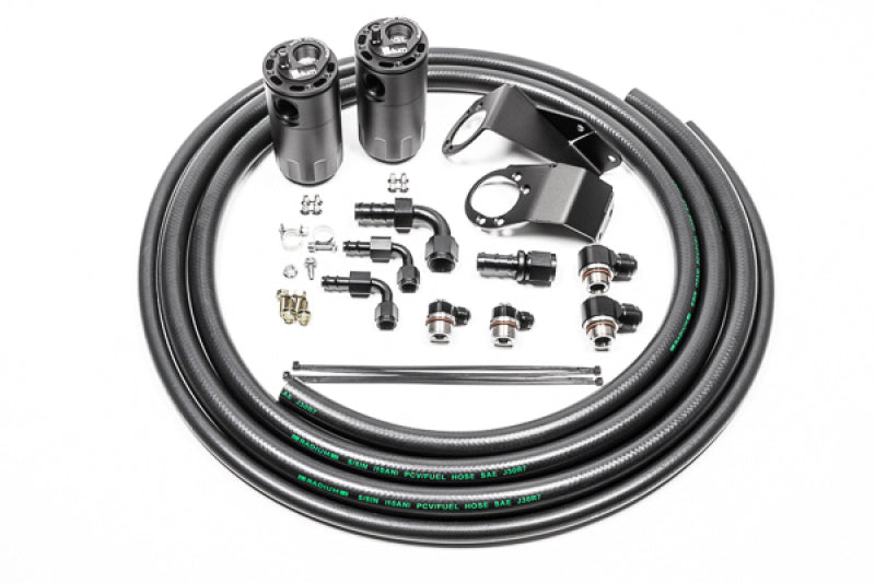 Radium Engineering 20-0727-FL 89-94 Nissan S13 Dual Catch Can Kit - Fluid Lock