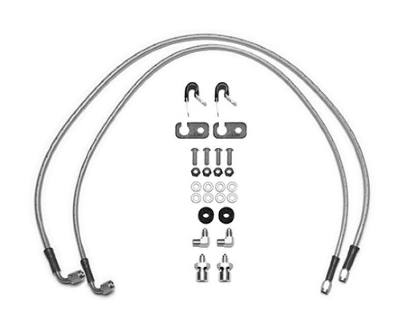 Wilwood 220-15927 18-22 Jeep JL Flexline Kit 33in -3 M10-1.0 IF 1/8-27 NPT Straight 90 Degree