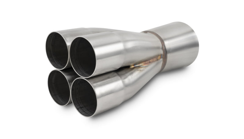 Vibrant 10308 4-1 SS Merge Collectors (2in Inlet Slipover ID 3in Merge Outlet OD) - Sold Individually