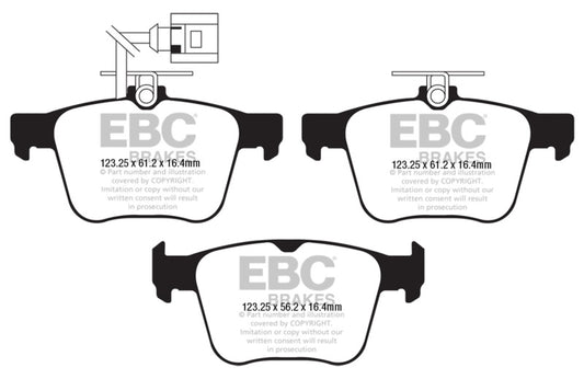 EBC DP52295NDX 2018+ Audi TT RS Quattro 2.5L Turbo Bluestuff Rear Brake Pads