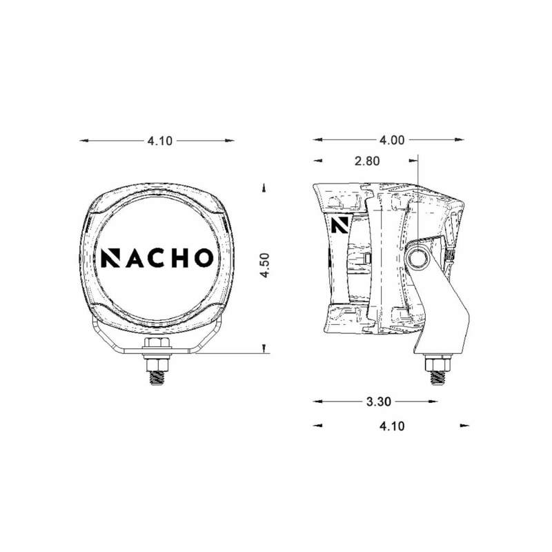 ARB PM431 NACHO Quatro Spot 4in. Offroad LED Light - Pair