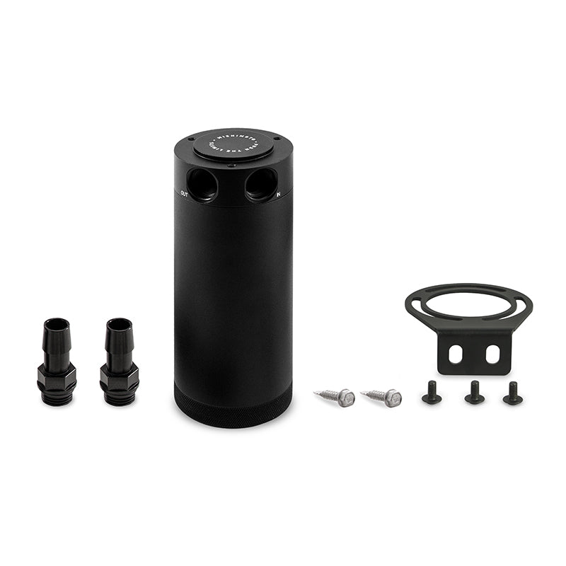 Mishimoto MMBCC-CBTWO-XLBK 2-Port Universal XL Baffled Catch Can - Black
