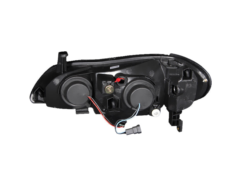 ANZO 121077 2000-2004 Infiniti I30 Projector Headlights w/ Halo Black