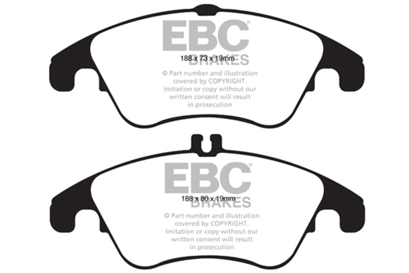 EBC DP41991R 12+ Mercedes-Benz C250 Coupe 1.8 Turbo Sport Edition Yellowstuff Front Brake Pads