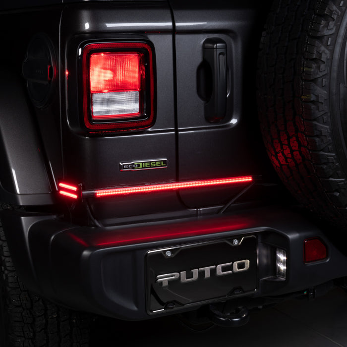 Putco 92010-18 2019+ RAM 1500/Jeep Wrangler JK/JL 18in Red Split Blade LED Tailgate Light Bar (Pair)