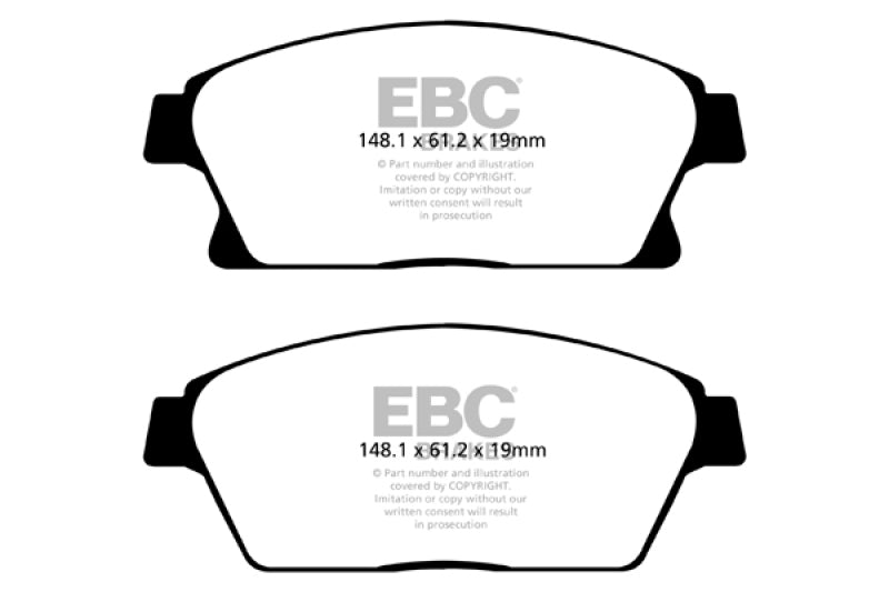 EBC DP22067 13-17 Buick Encore 1.4 Turbo Greenstuff Front Brake Pads
