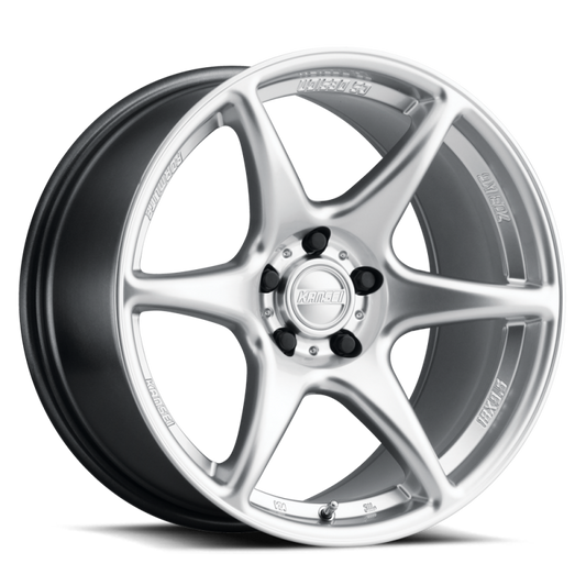 Kansei K11S-189512+22 K11S Tandem 18x9.5in / 5x114.3 BP / 22mm Offset / 73.1mm Bore - Hyper Silver Wheel