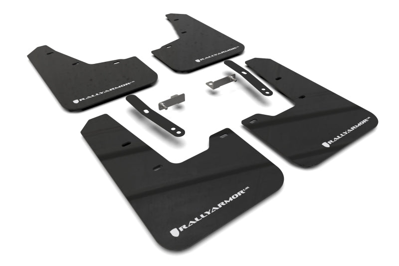 Rally Armor MF21-UR-BLK-WH 23-25 Kia Niro SG2 Black UR Mud Flap White Logo