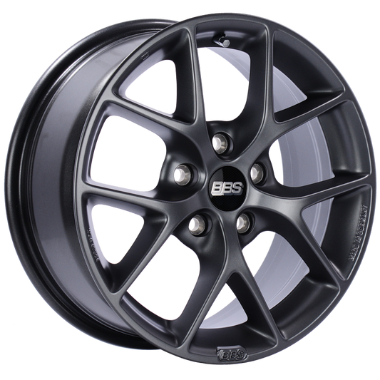 BBS SR011SG SR 16x7 5x112 ET48 Satin Grey Wheel -82mm PFS/Clip Required