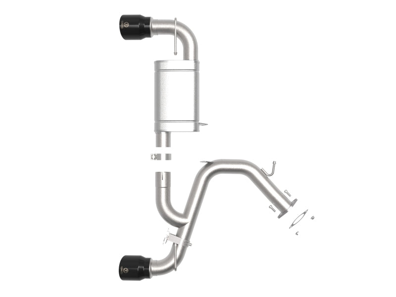 aFe 49-37029-B 21-22 Hyundai Veloster N L4-2.0L Takeda 3in 304 SS Axle-Back Exhaust System w/ Black Tip