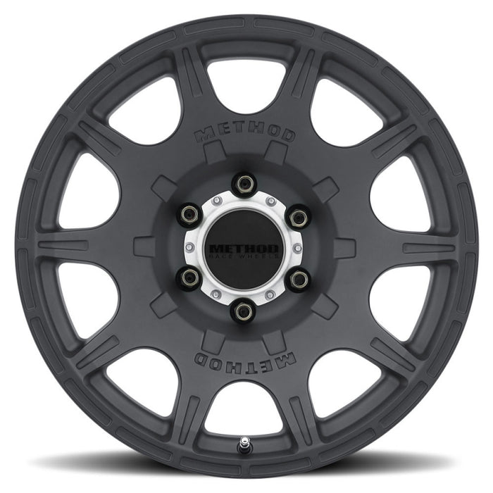Method Wheels MR30878560500 Method MR308 Roost 17x8.5 0mm Offset 6x5.5 106.25mm CB Matte Black Wheel