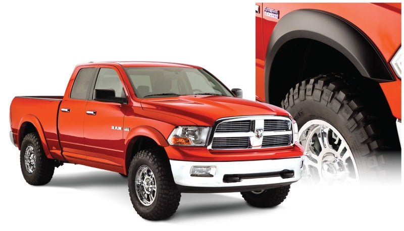 Bushwacker 50914-02 10-18 RAM 1500 Fleetside Extend-A-Fender Style Flares 4pc 67.4/76.3/96.3in Bed - Black