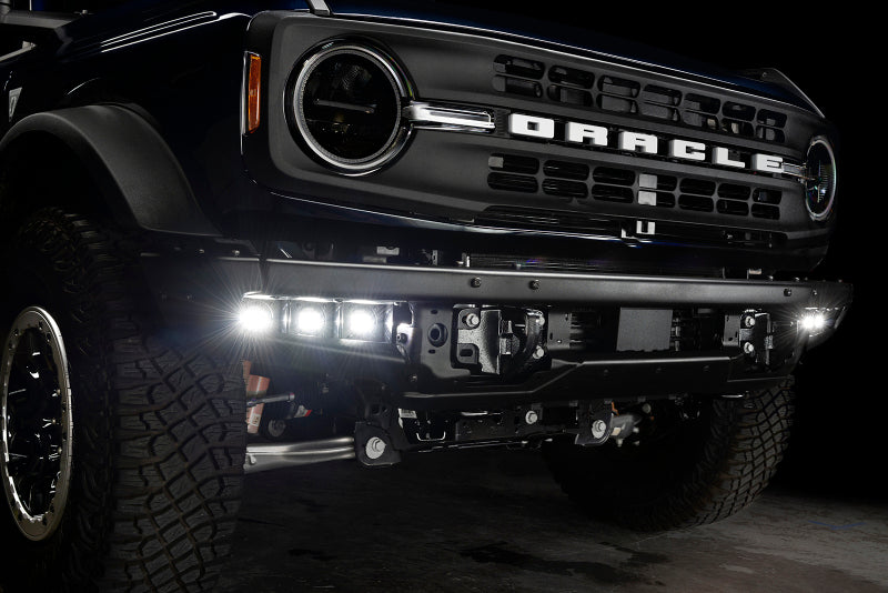 ORACLE Lighting 5890-001 21-22 Ford Bronco Triple LED Fog Light Kit for Steel Bumper - White