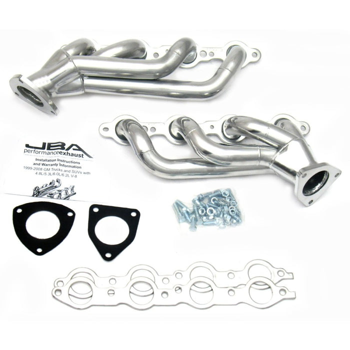 JBA 1850S-3JS 03-06 GM Truck 6.0L LS w/o EGR 1-5/8in Primary Silver Ctd Cat4Ward Header