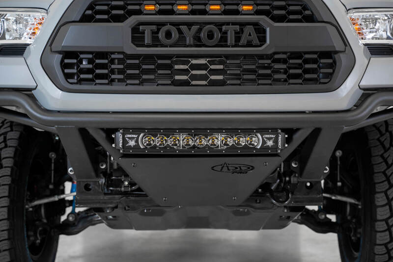 Addictive Desert Designs F688102100103 16-20 Toyota Tacoma PRO Bolt-On Front Bumper - Hammer Black