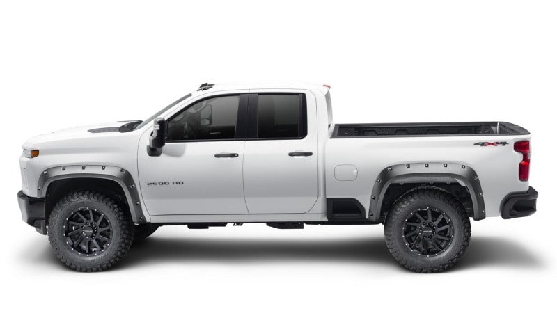Bushwacker 48146-08 19-21 Chevrolet Silverado 2500 / 3500 HD (Excl. Dually) Forge Style Flares 4pc - Black
