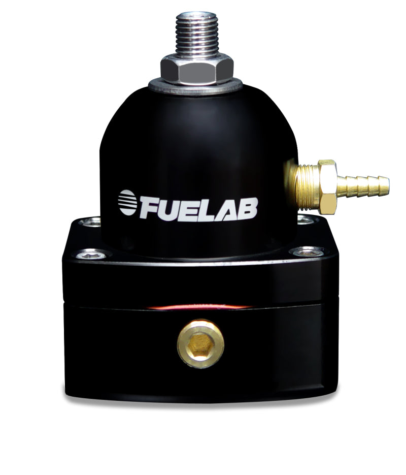 Fuelab 54501-1 545 EFI Adjustable Mini FPR In-Line 25-90 PSI (1) -6AN In (1) -6AN Return - Black