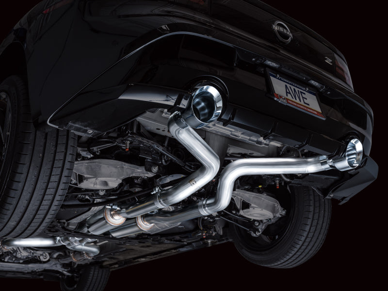 AWE Tuning 3020-32400 AWE 2023 Nissan Z RZ34 RWD Track Edition Catback Exhaust System w/ Chrome Silver Tips