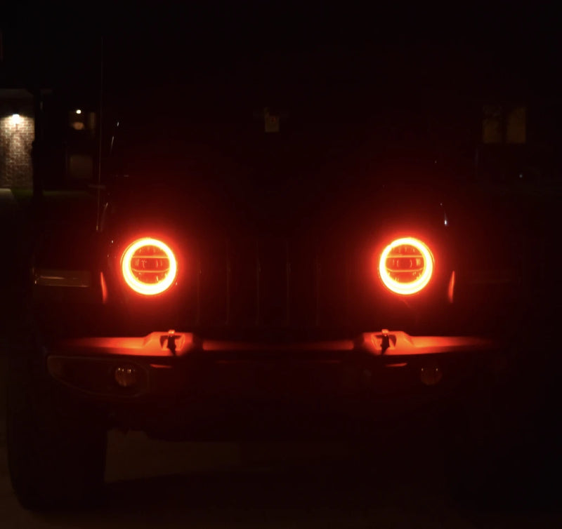 ORACLE Lighting 1214-001 Oracle Jeep Wrangler JL/Gladiator JT LED Surface Mount Headlight Halo Kit - White