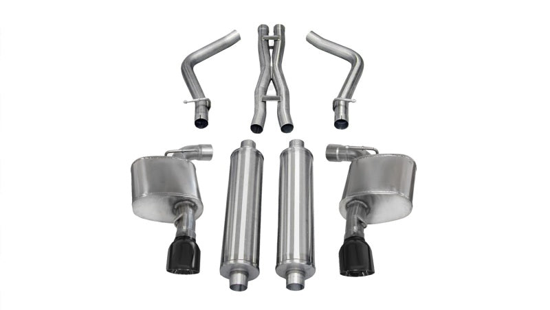 CORSA Performance 14464BLK Corsa 2012-2014 Dodge Charger SRT-8 6.4L V8 Black Xtreme Cat-Back Exhaust