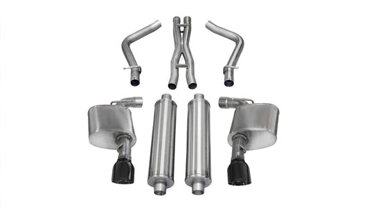 CORSA Performance 14464BLK Corsa 2012-2014 Dodge Charger SRT-8 6.4L V8 Black Xtreme Cat-Back Exhaust