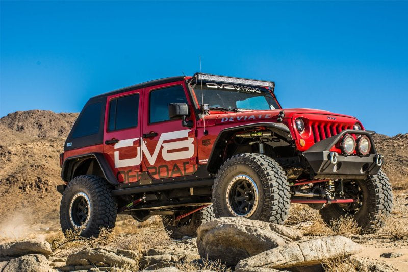 DV8 Offroad FENDB-02 07-18 Jeep Wrangler JK Front & Rear Flat Tube Fenders