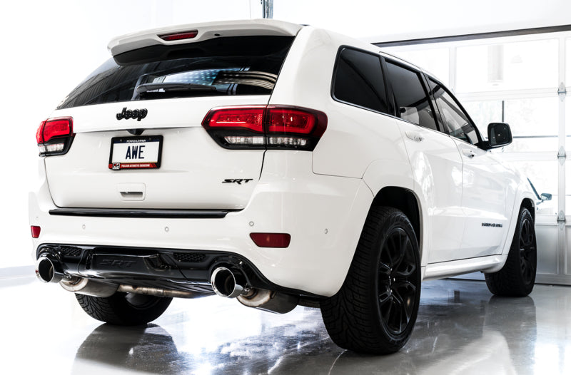 AWE Tuning 3020-33051 2020 Jeep Grand Cherokee SRT Track Edition Exhaust - Diamond Black Tips