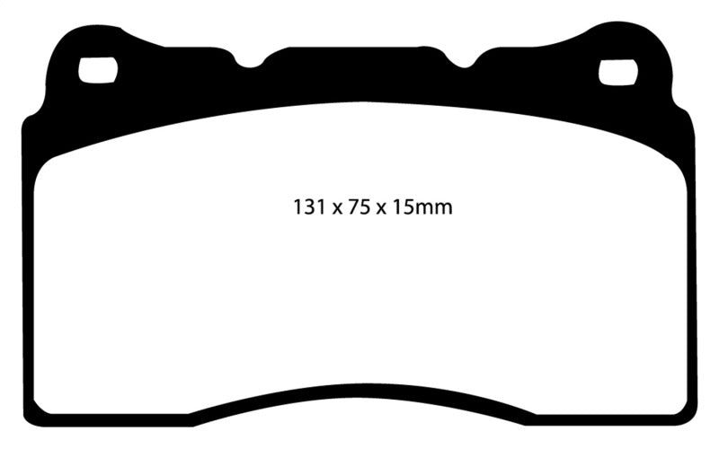 EBC DP31210C 04-08 Acura TL 3.2 (Manual)(Brembo) Redstuff Front Brake Pads