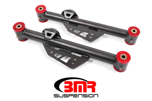 BMR Suspension TCA014H BMR 79-98 Fox Mustang Non-Adj. Lower Control Arms (Polyurethane) - Black Hammertone
