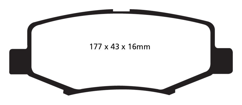 EBC DP41799R 06-11 Dodge Nitro 3.7 Yellowstuff Rear Brake Pads