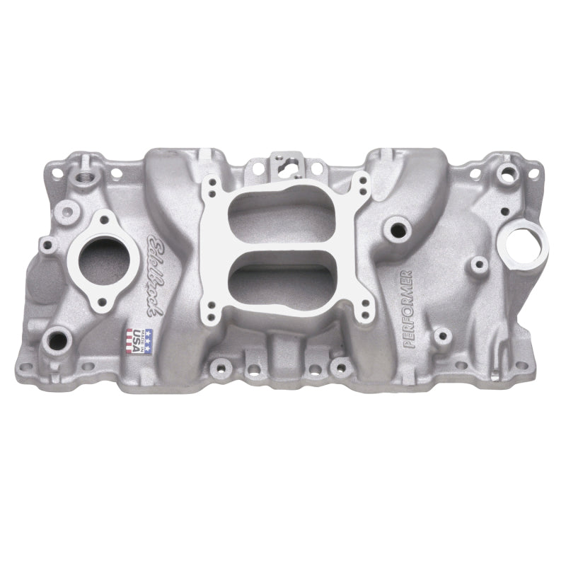 Edelbrock EDE2104 SBC Performer Q-Jet Manifold - 262-400