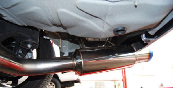Invidia HS08SW4GST 08-09 WRX Sedan 76mm (101mm tip) RACING Titanium Tip Cat-back Exhaust